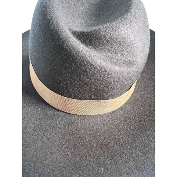 rag & bone Solid Grosgrain Trim Brim Bucket Hat Unisex Medium Ribbon Fitted - Picture 6 of 7